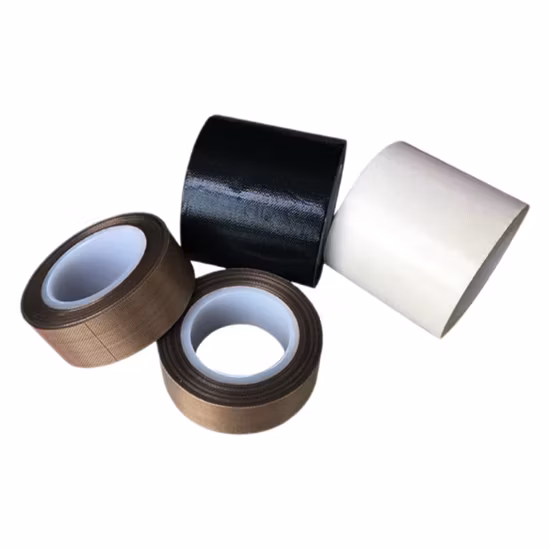 고온 직물과 함께 사용되는 PTFE 유리 섬유 테이프