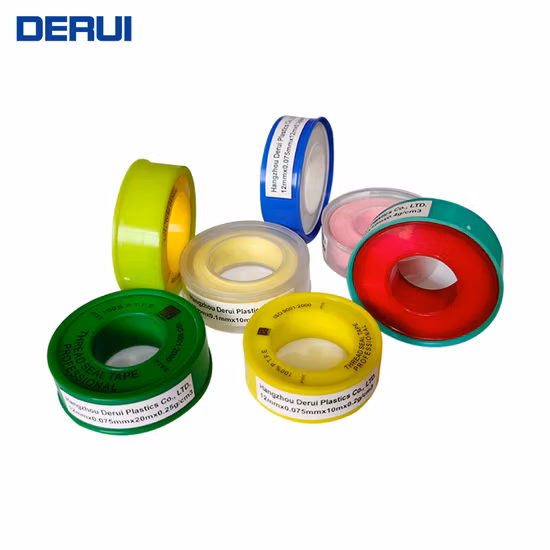 컬러 PTFE 테이프 도매 배관공 PTFE 씰링 테이프 스레드 테이프